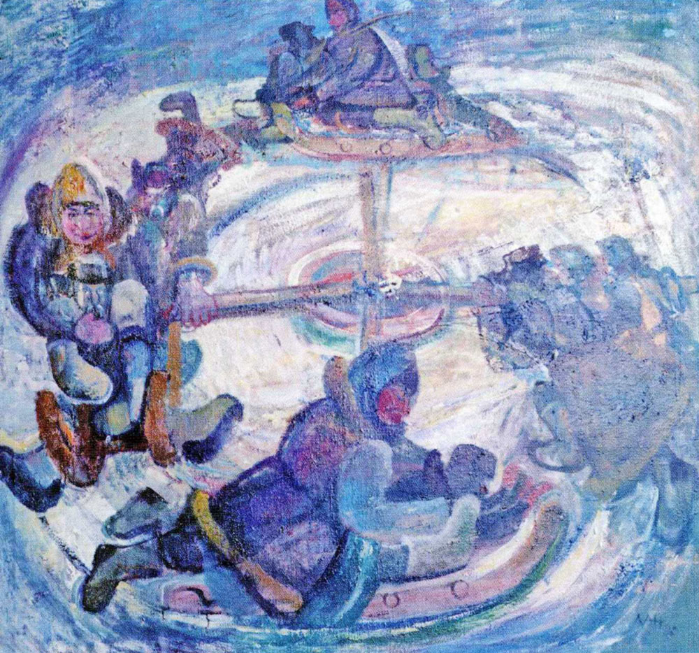 «Зимова карусель». 1998. Полотно, олія